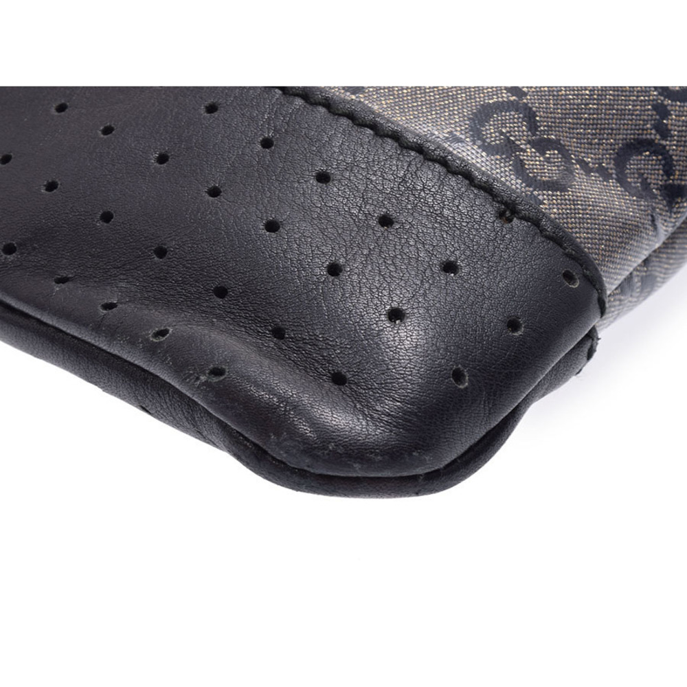 Gucci Crystal leather crossbody GG GG bag Supreme black - Picture 6 of 11